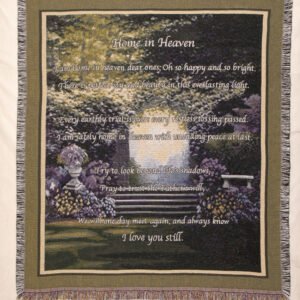 " Home is Heaven. I am home in heaven dear ones; Oh so happy and so bright. There is perfect joy and beauty in this everlasting light. Every earthly trial in over: every restless tossing passed. I am safely home in heaven with unending peace at last. Try to look beuond life's shadows